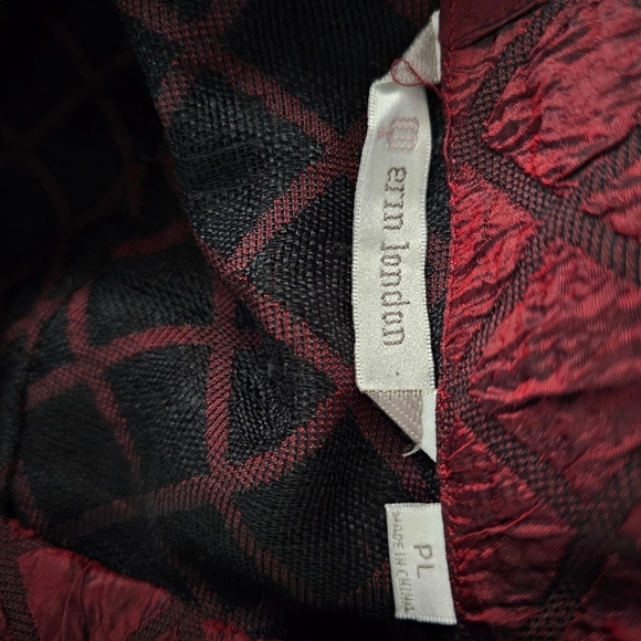 Erin London blazer, burgandy, light weight jacket, Petite large - Picture 6 of 8